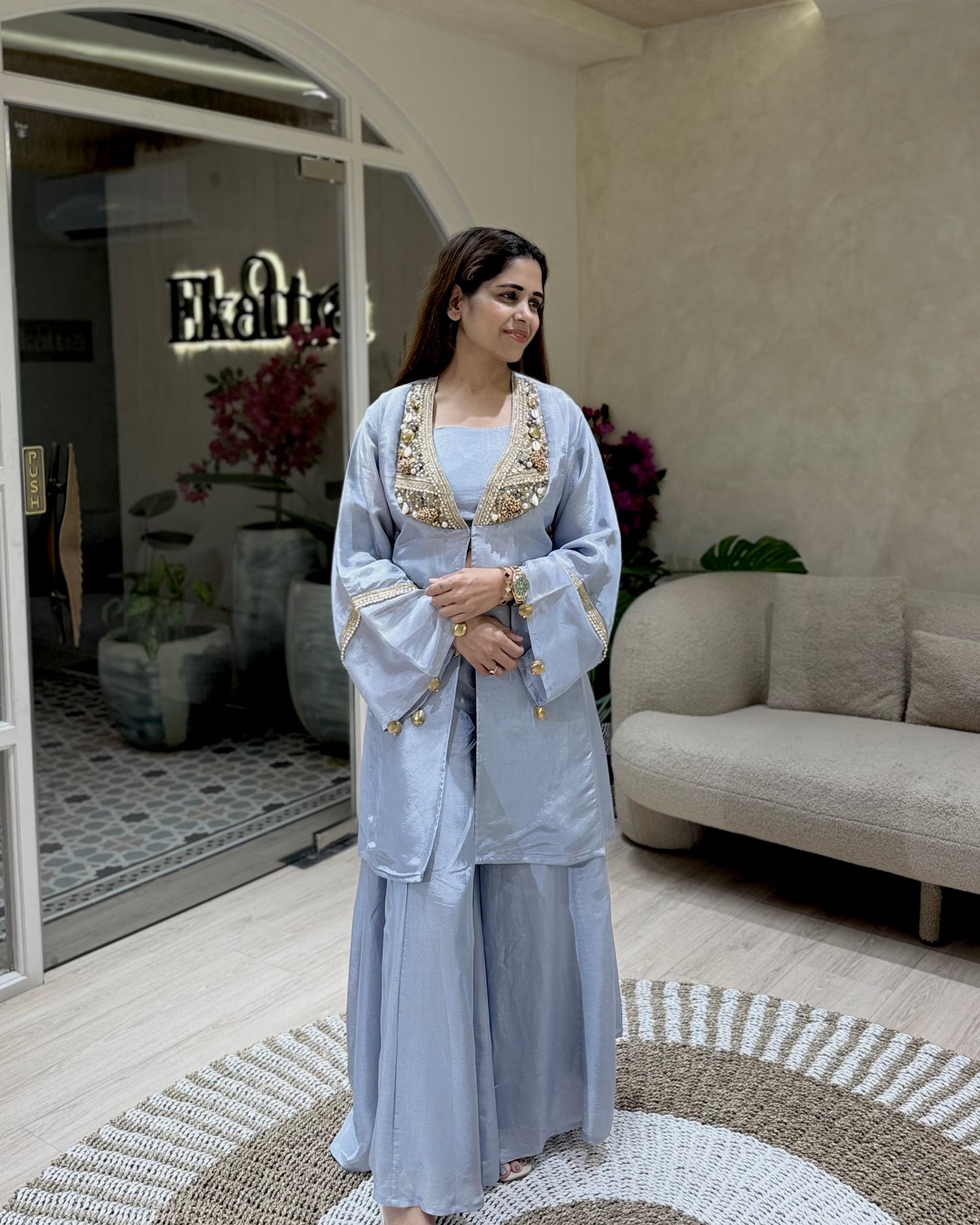 Silver Grey 3 Piece Set