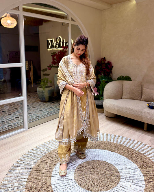 Silver Gold Blended Suit