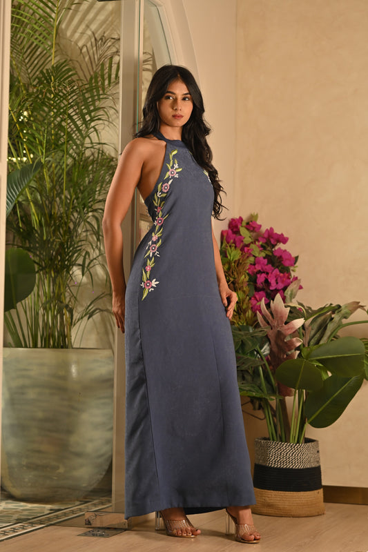 Halter Neck straight dress