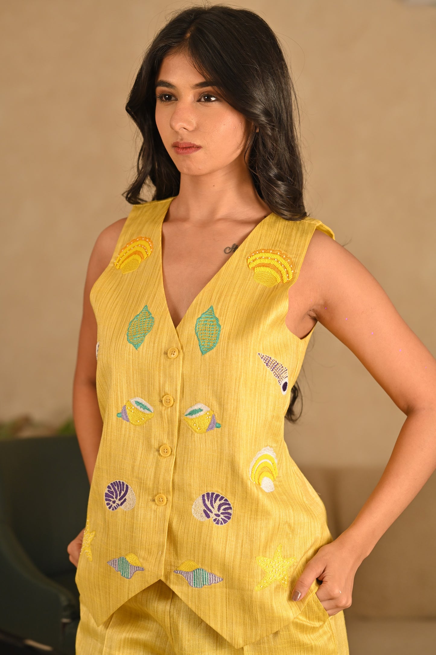 yellow co-ord set